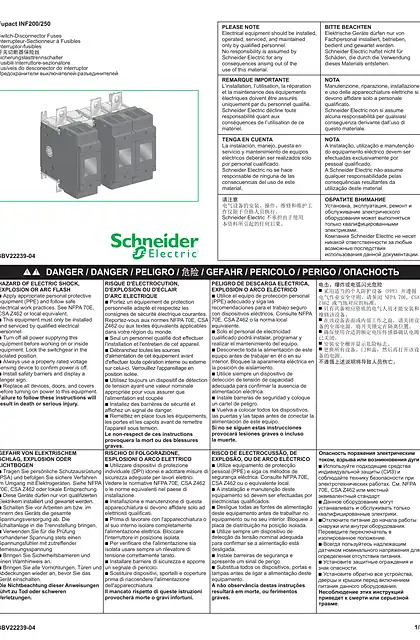 schneider施耐德Connected switch-fuses Fupact INF200_250